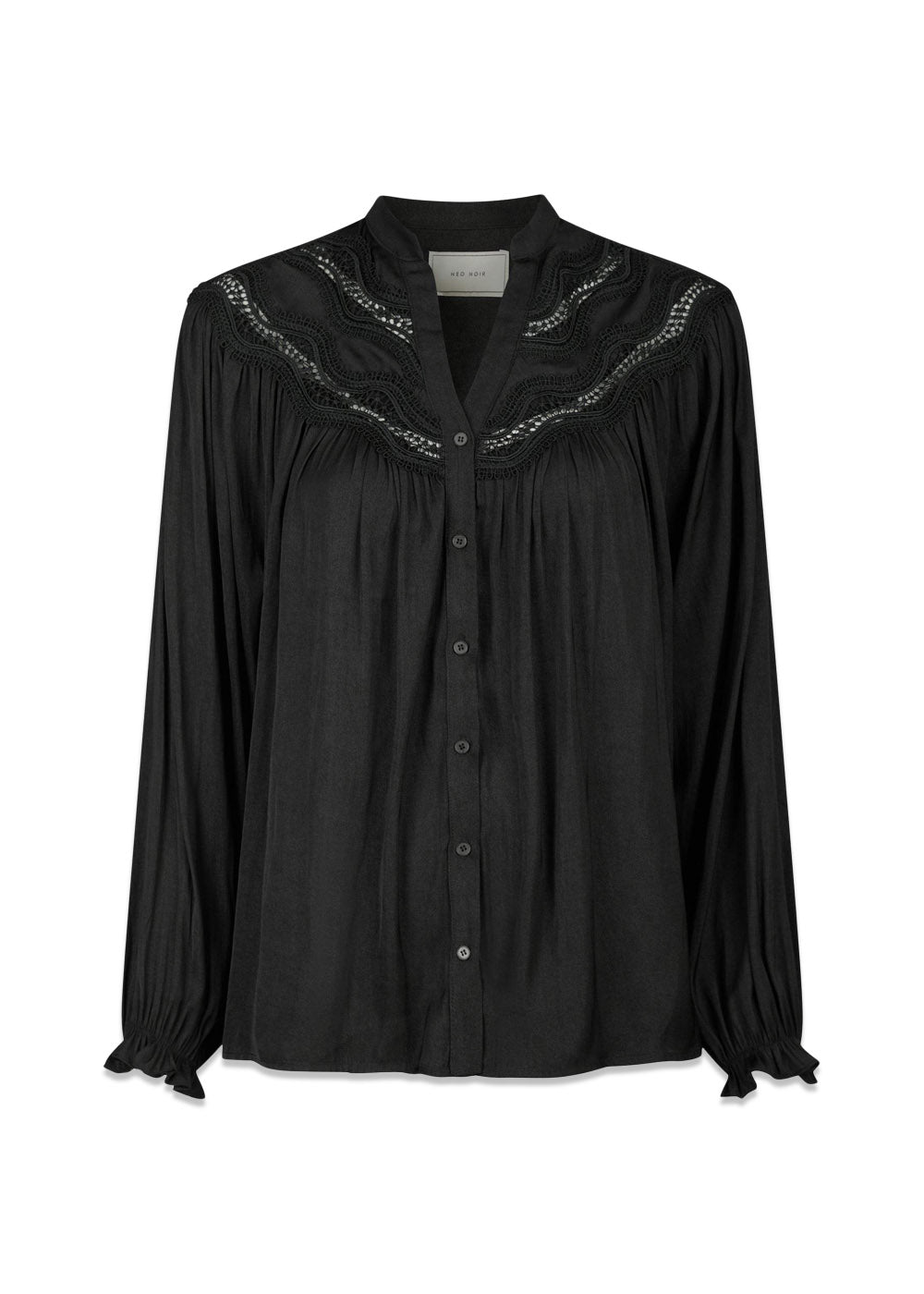 Minnie Deco Blouse - Black