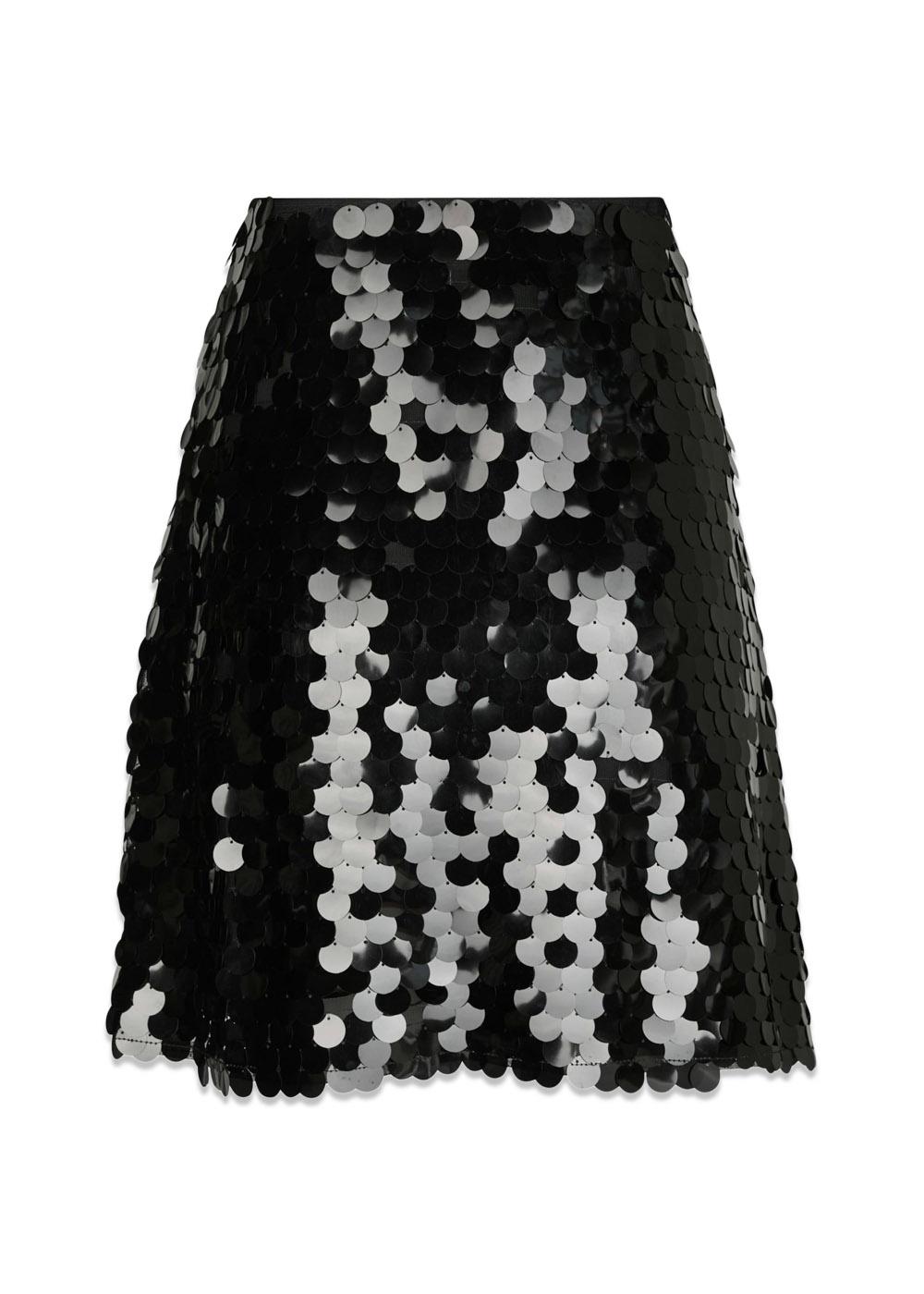 Miva Big Sequins Skirt - Black-Skirts-Neo Noir-Butler Loftet