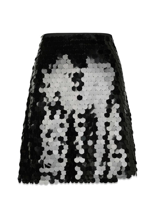 Miva Big Sequins Skirt - Black-Skirts-Neo Noir-Butler Loftet