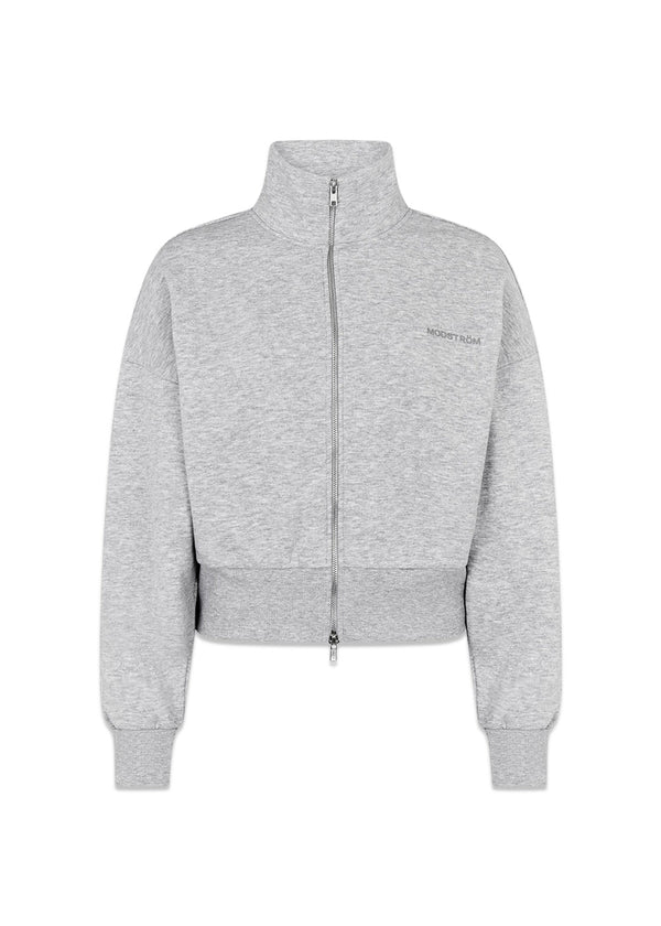 Tiamd 2way zip cardigan - Grey Melange