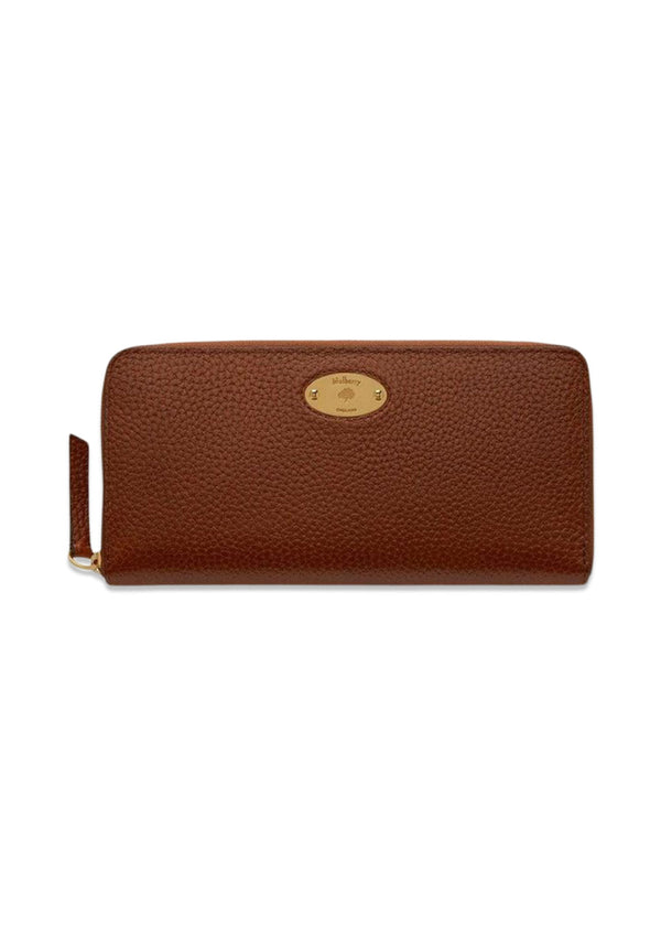 Mulberry Plaque 8 CC Zip Purse Legacy NV - Oak