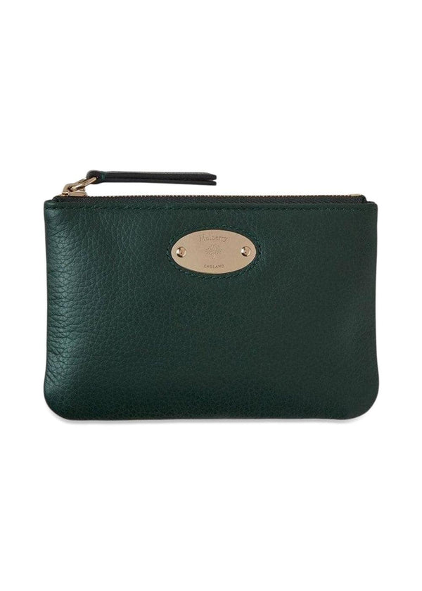 Mulberrys Mulberry Plaque Coin Pouch SCG - Green. Køb designertasker her.