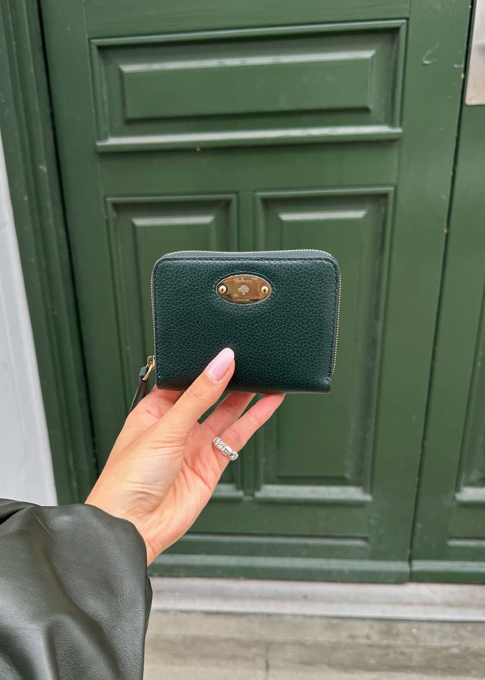 Mulberry Plaque Small Zip SCG - Mulberry Green-Wallet/Purse-Mulberry-Butler Loftet