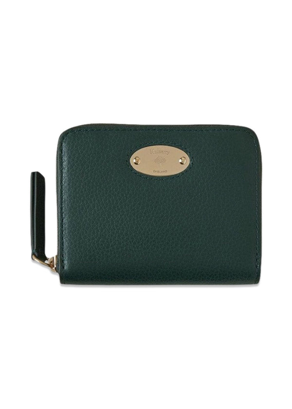 Mulberry Plaque Sml Zip SCG - Mulberry Green