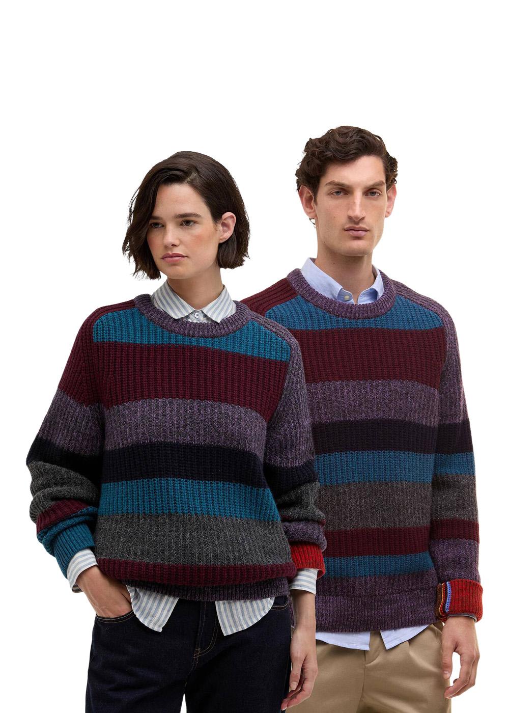 Multi Striped Crew - Multi Stripe-Knitwear-Barbour-Butler Loftet