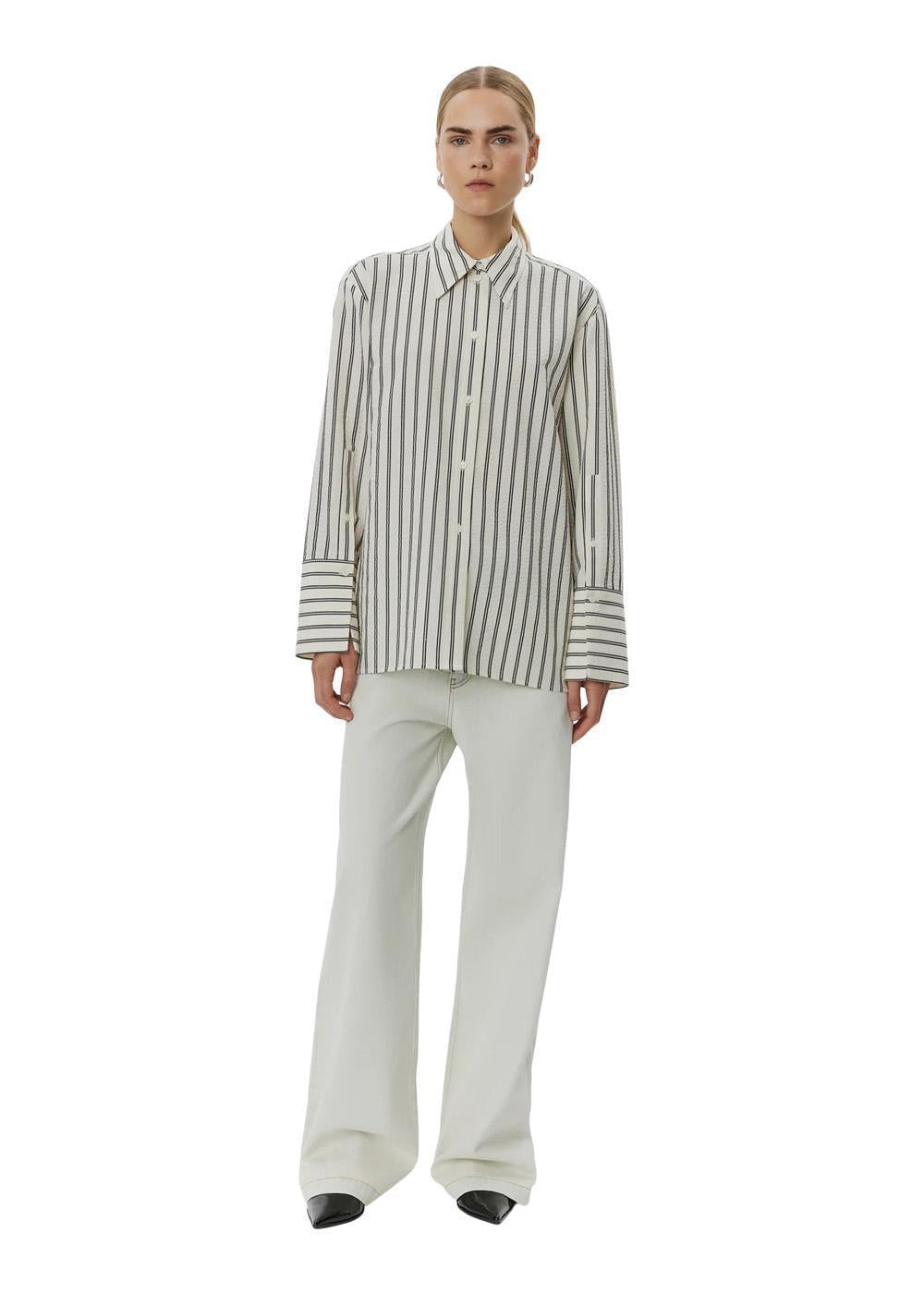 Mylo - Delicate Stripes - Pistachio Stripe-Shirts-DAY Birger et Mikkelsen-Butler Loftet