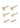 NORMA 3-in-1 set earrings gold-plated - Gold Plated-Jewellery-Pilgrim-Butler Loftet