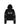 NORTEY RIB JERSEY HOODIE W/ ZIPPER & EMBROIDERY - Solid Black-Hoodies-ALIS-Butler Loftet