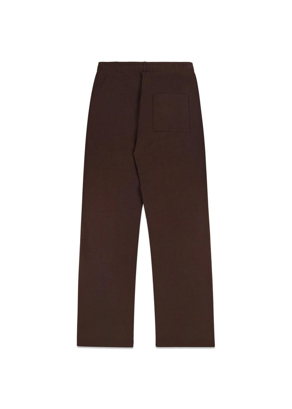 NY Crest Embroidered Wide Sweatpant - Chocolate-Sweatpants-Sporty & Rich-Butler Loftet