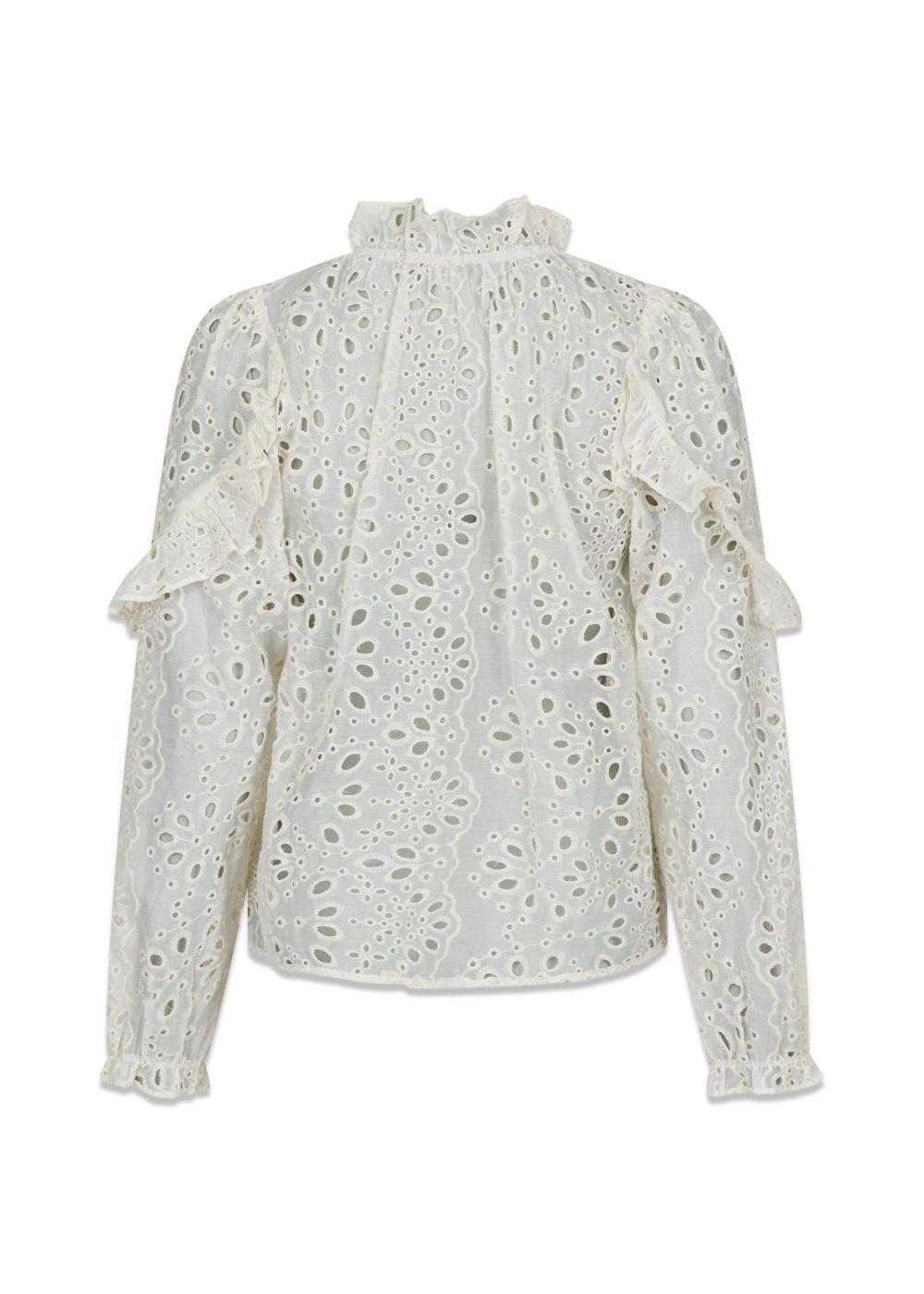 Nadira Embroidery Blouse - Ivory