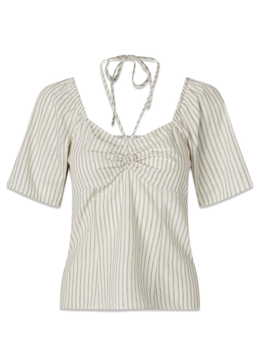 Nanikamd stripe top - White Black Stripe-Top-Modström-Butler Loftet