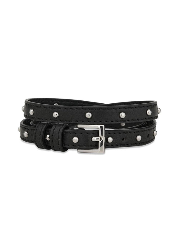 Nappa Stud Aria Belt - Black-Belts-BeckSöndergaard-Butler Loftet