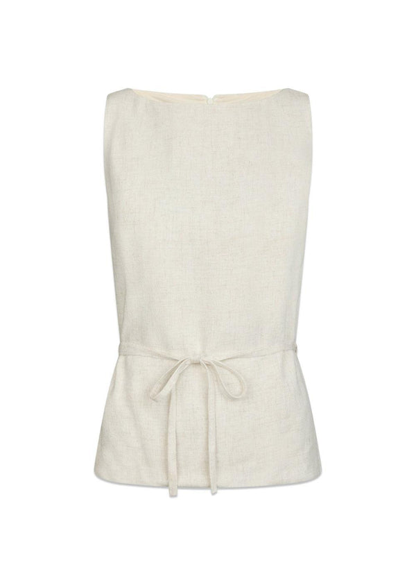 Nassa Linen Top - Natural-Top-Neo Noir-Butler Loftet