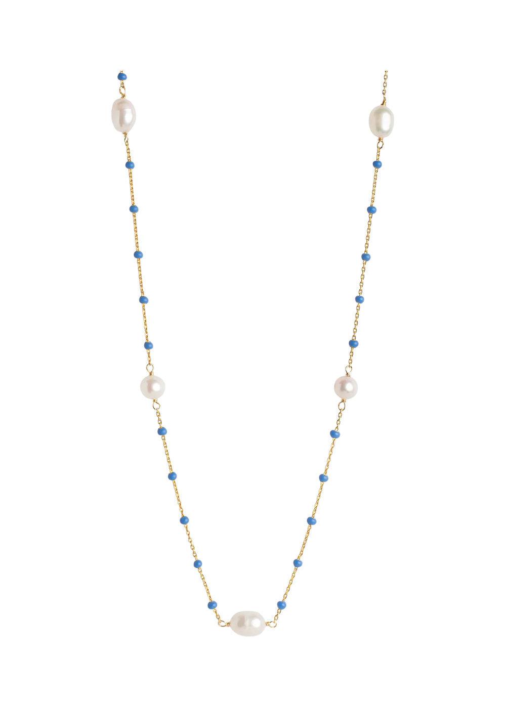 Necklace, Lola Perlita - Cornflower