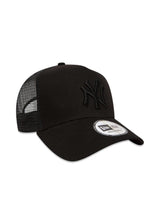 New Era Clean Trucker NY - Black / Black-Headwear-New Era-Butler Loftet