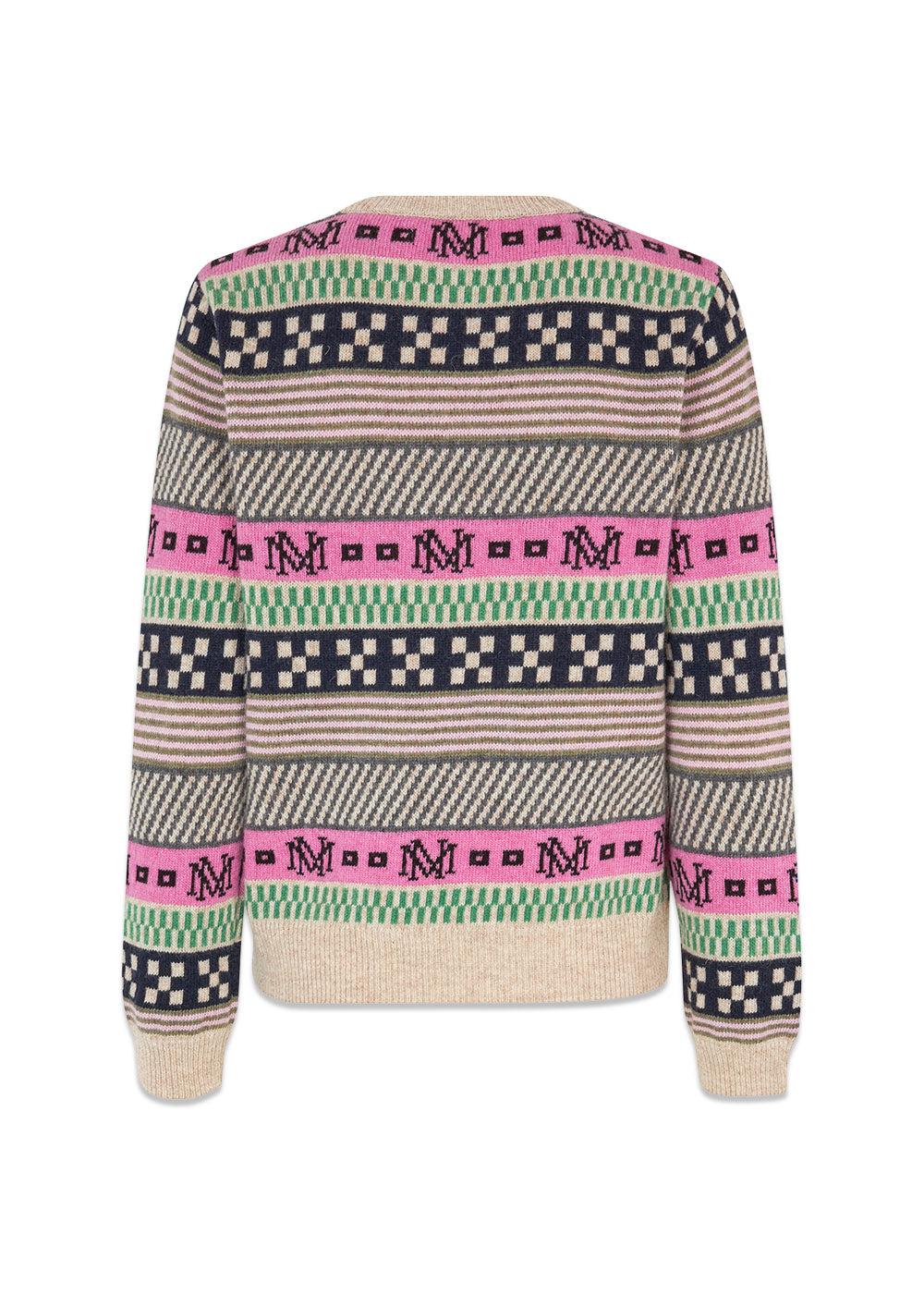 New Nordic Sonda Sweater - Mn Jacquard Multi