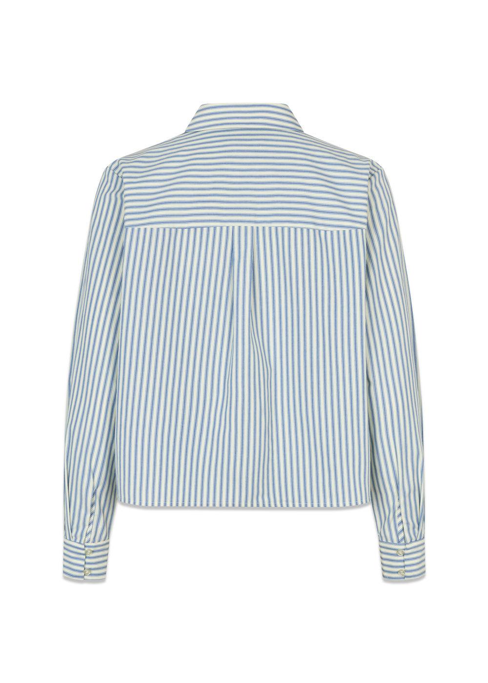 Nikkomd shirt - White Blue Stripe-Shirts-Modström-Butler Loftet