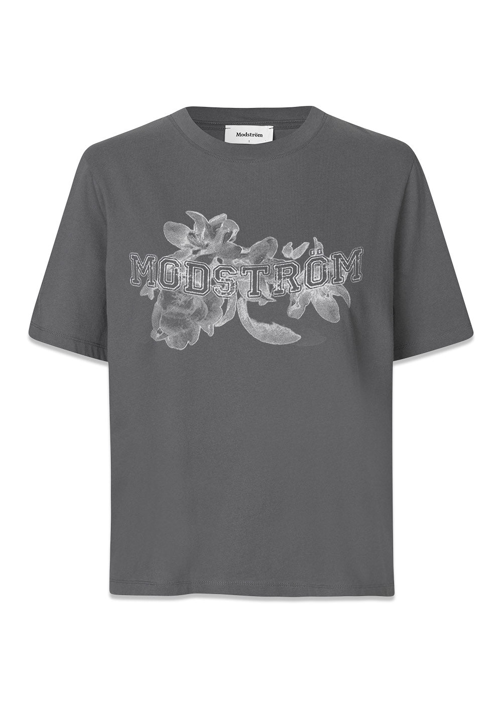 Nilasmd print t-shirt - Rainy Grey-T-shirts-Modström-Butler Loftet