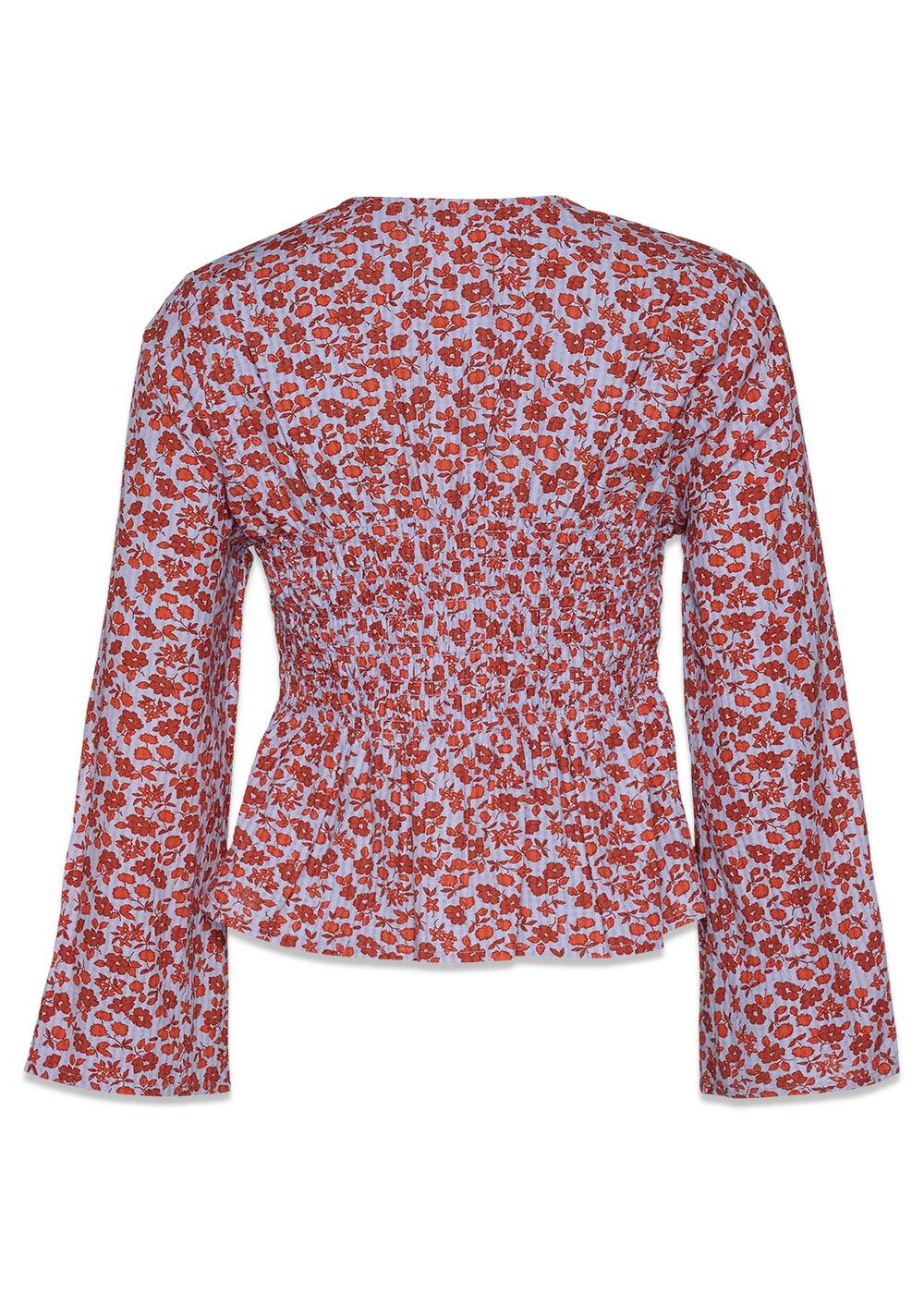 Nille Top - Rusty Flowers-Blouses-Sissel Edelbo-Butler Loftet