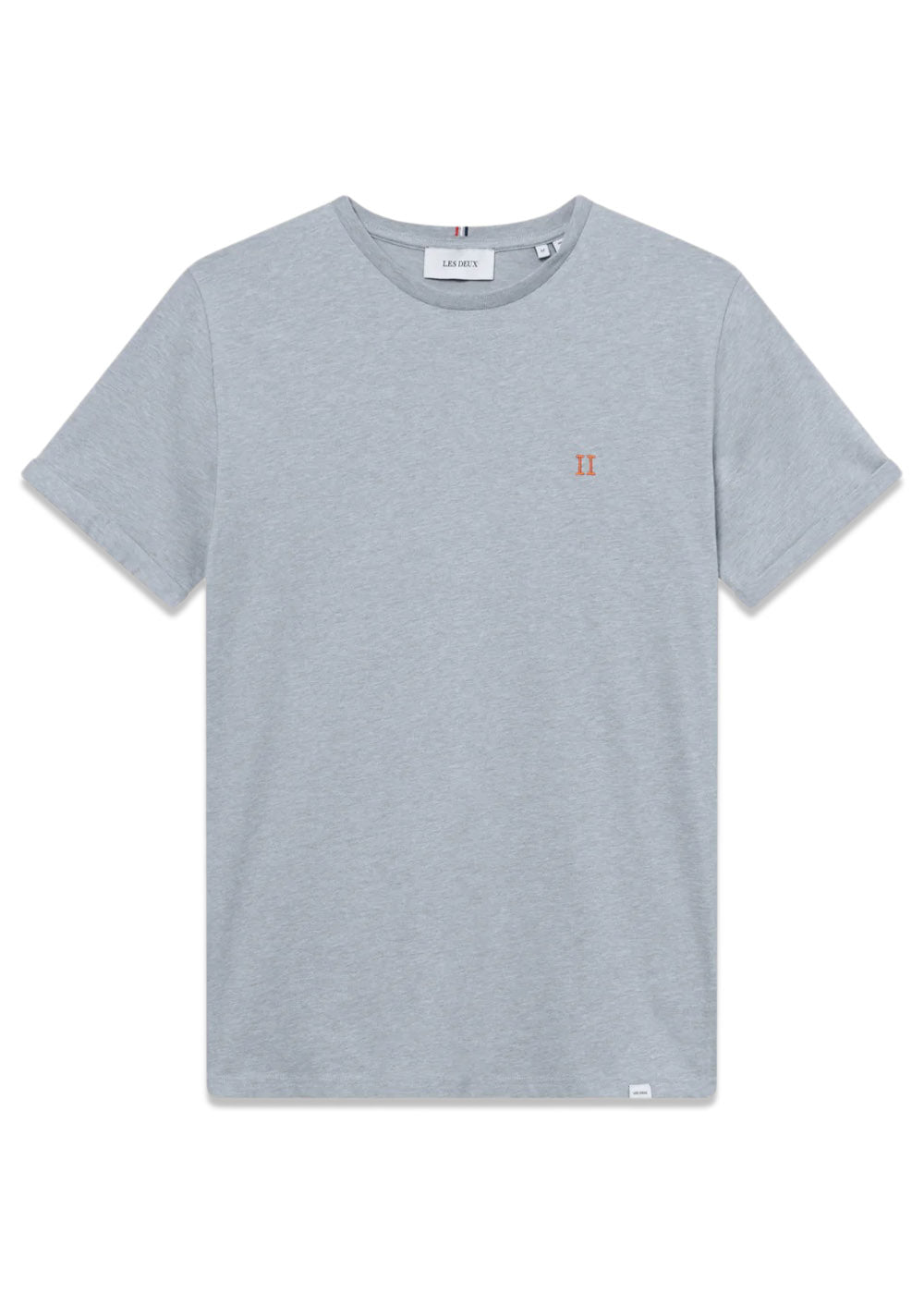 Nørregaard T-Shirt - Summer Sky Melange/Orange