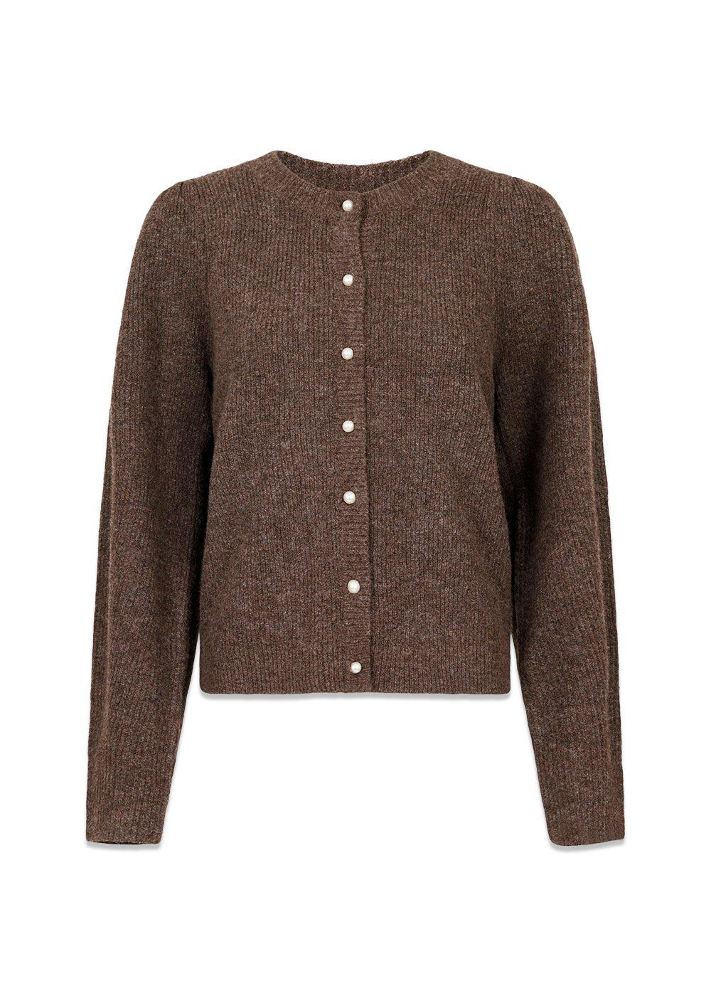 Nuna Knit Cardigan - Brown Melange