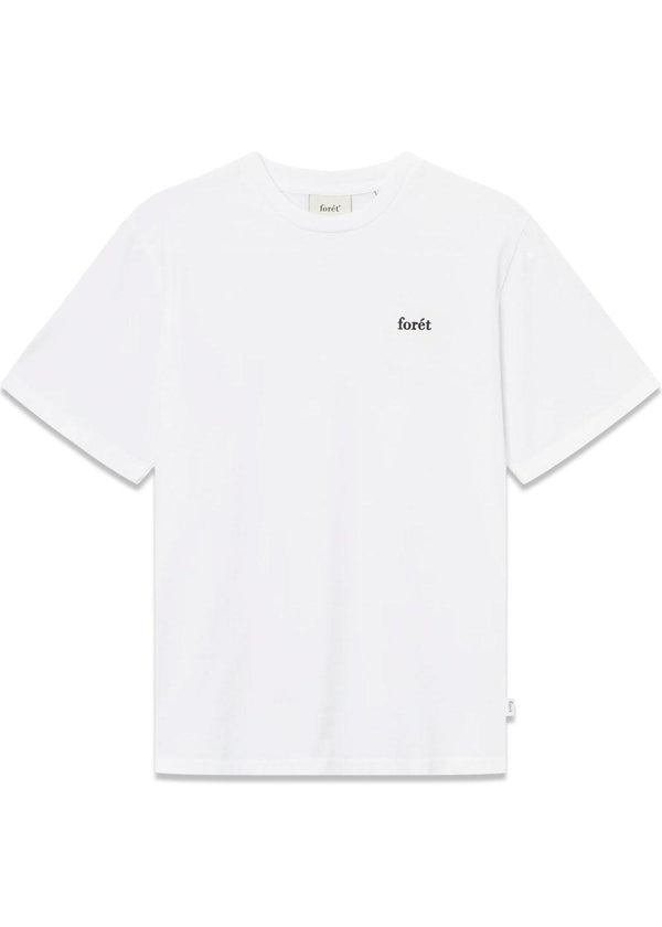 OAK T-SHIRT - White/Black-T-shirts-Forét-Butler Loftet