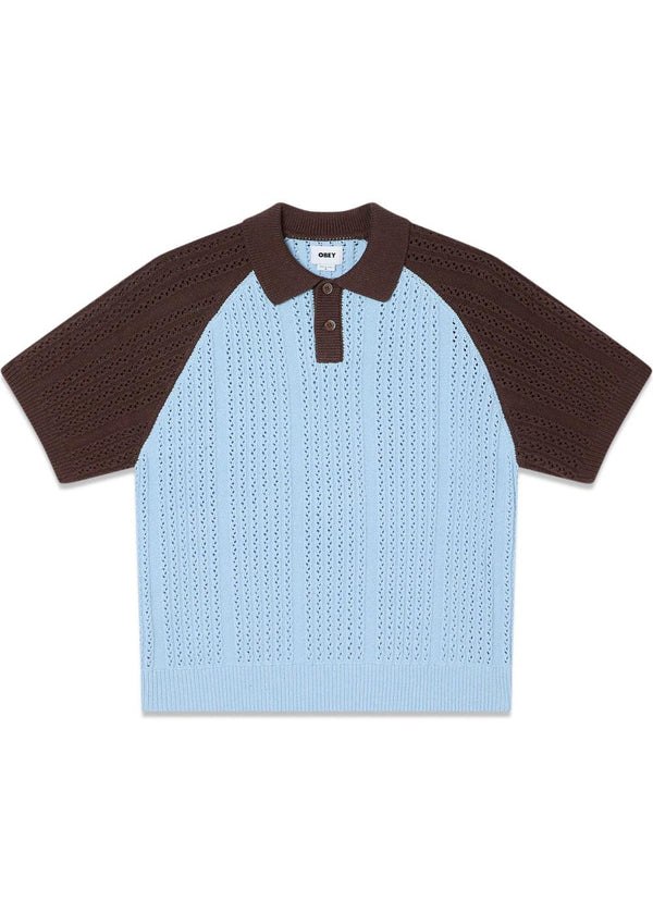 Obey Abel Polo Sweater - Skyway Multi-T-shirts-OBEY-Butler Loftet