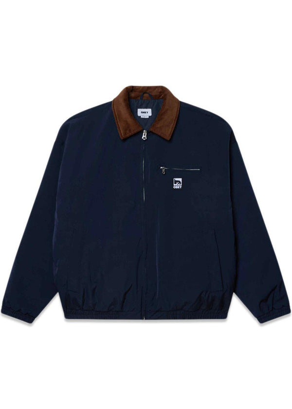 Obey Elysian Jacket - Dark Navy-Outerwear-OBEY-Butler Loftet