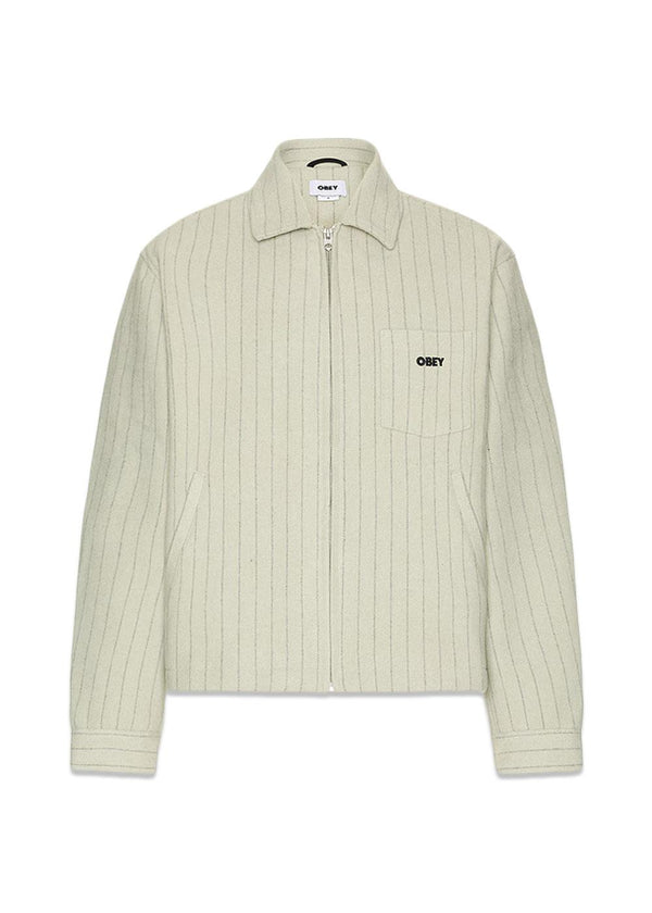 Obey Vernon Zip Jacket - Abbey Stone Multi-Outerwear-OBEY-Butler Loftet