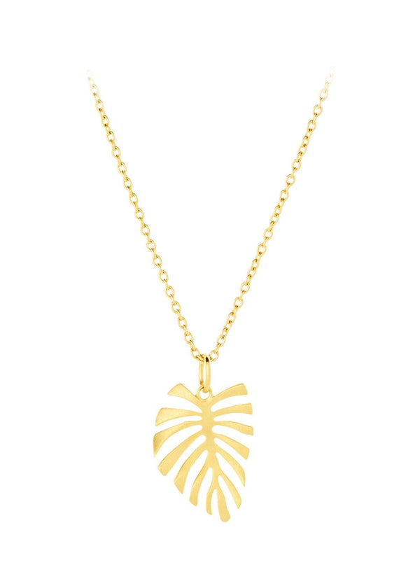 Pernille Corydons Fern Leaf Necklace - Gold. Køb halskæder her.
