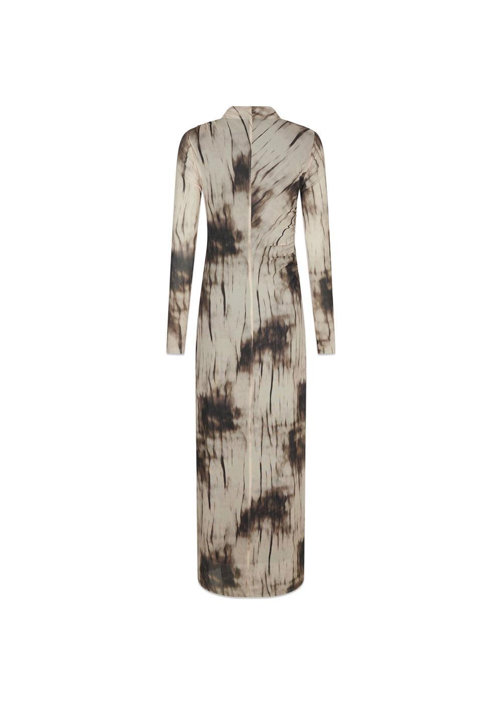 Onessa Faded Mesh Dress - Dusty Brown-Dress-Neo Noir-Butler Loftet