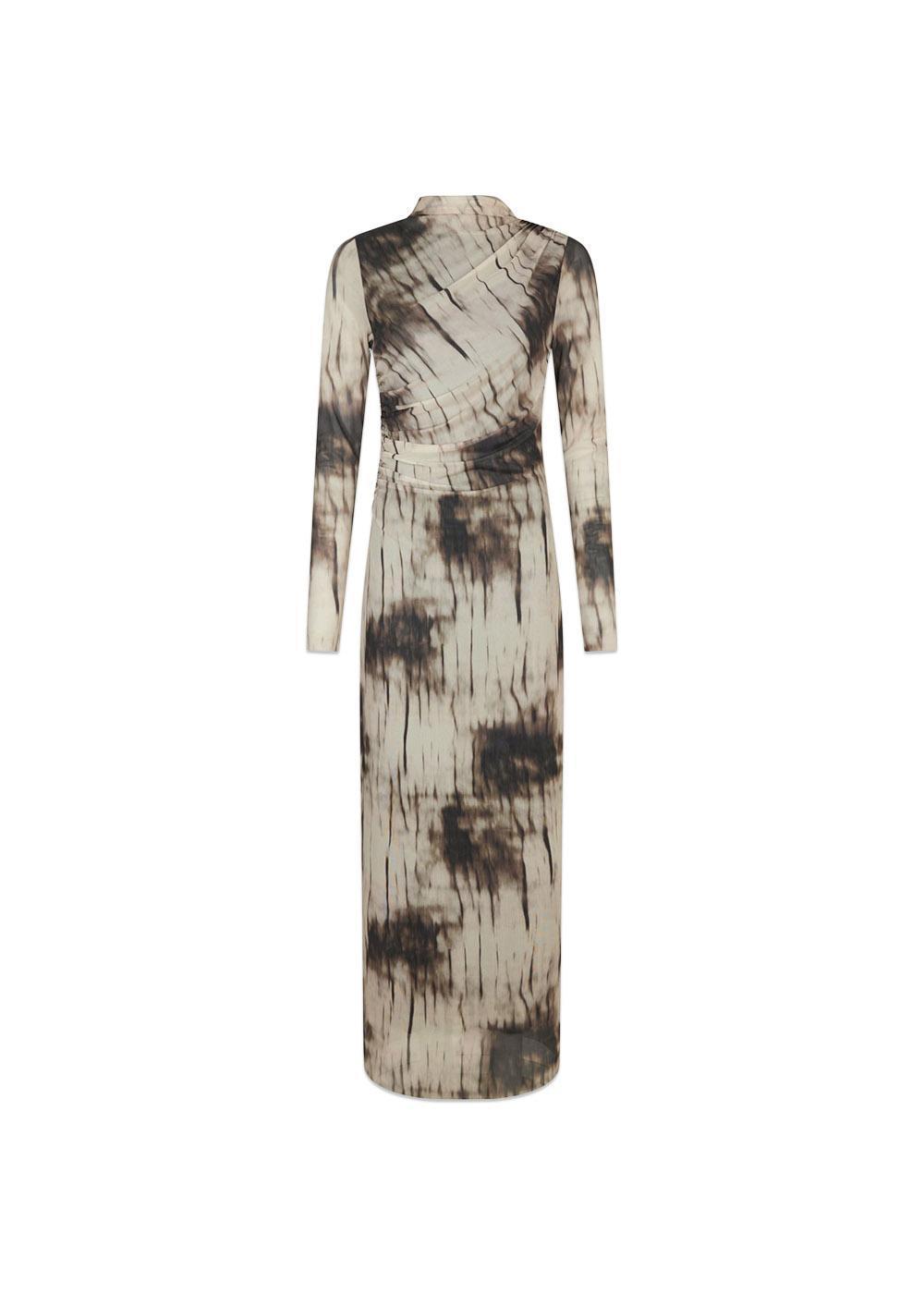 Onessa Faded Mesh Dress - Dusty Brown-Dress-Neo Noir-Butler Loftet