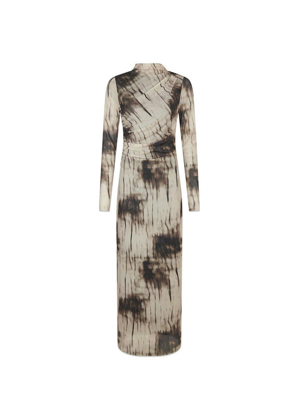 Onessa Faded Mesh Dress - Dusty Brown-Dress-Neo Noir-Butler Loftet