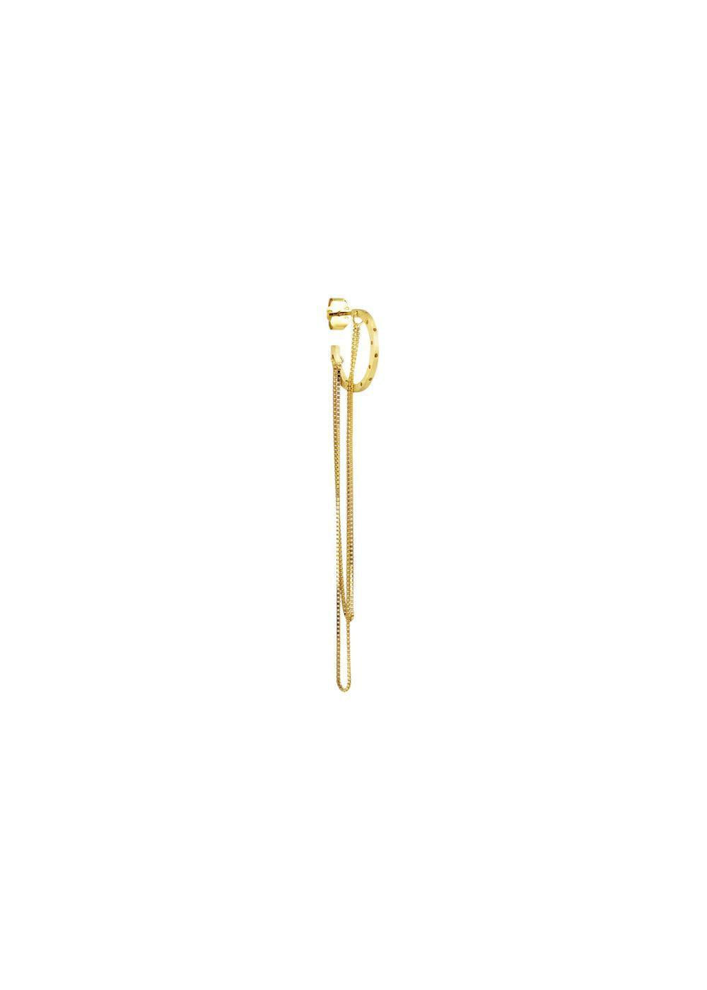 Orbis Chain Hoop - Goldplated-Jewellery-Jane Kønig-Butler Loftet