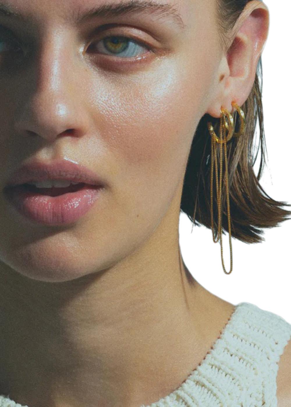 Orbis Hoop - Goldplated-Jewellery-Jane Kønig-Butler Loftet