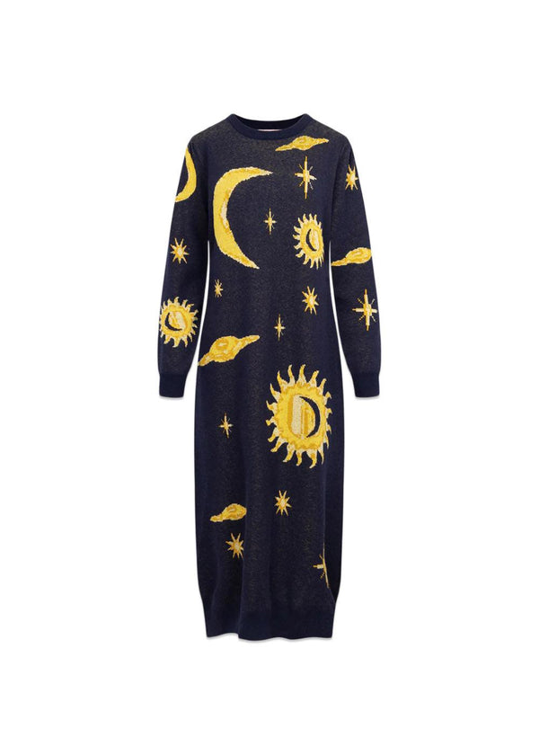 Orion Knit Dress - Midtnight Stars