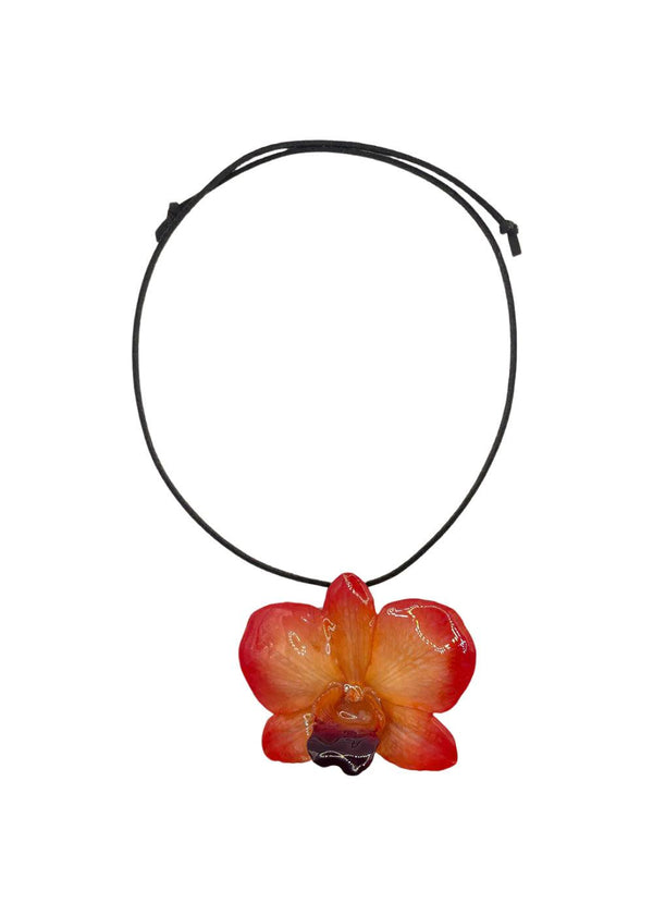 Orkide Necklace - Orange Sunrise