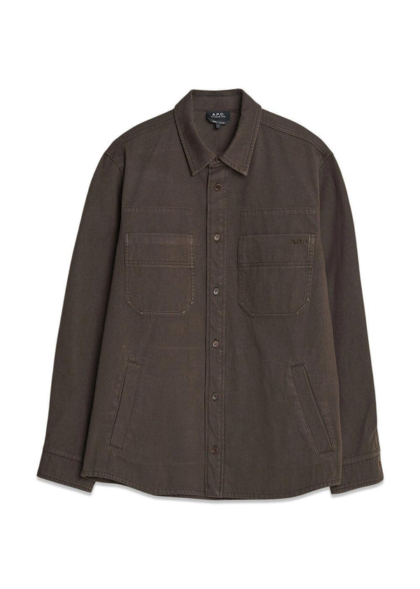Overshirt Denim Japonais - Marron-Shirts-A.P.C-Butler Loftet