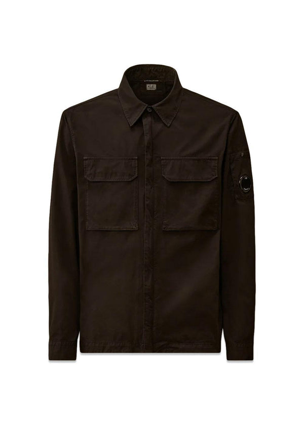 Overshirt Organic Gabardine - Black-Shirts-C.P. Company-Butler Loftet