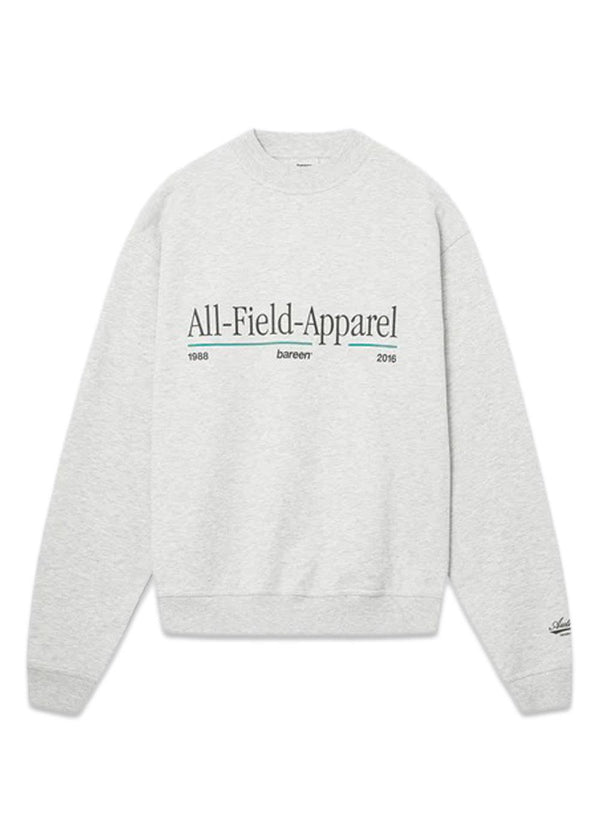 Oversized Crewneck - All-Field-Apparel - Cloudy Grey-Sweatshirts-Bareen-Butler Loftet