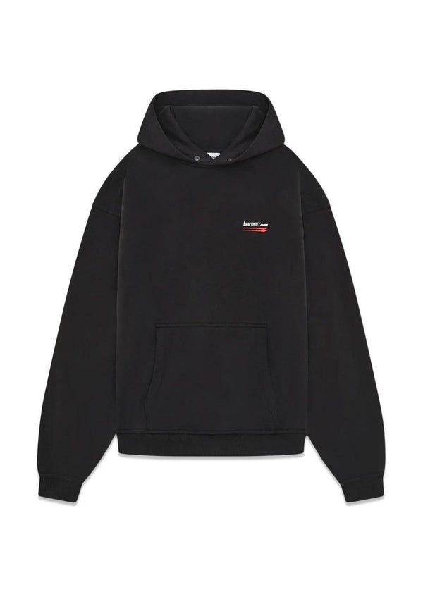 Oversized Hoodie - Moto - Black-Hoodies-Bareen-Butler Loftet