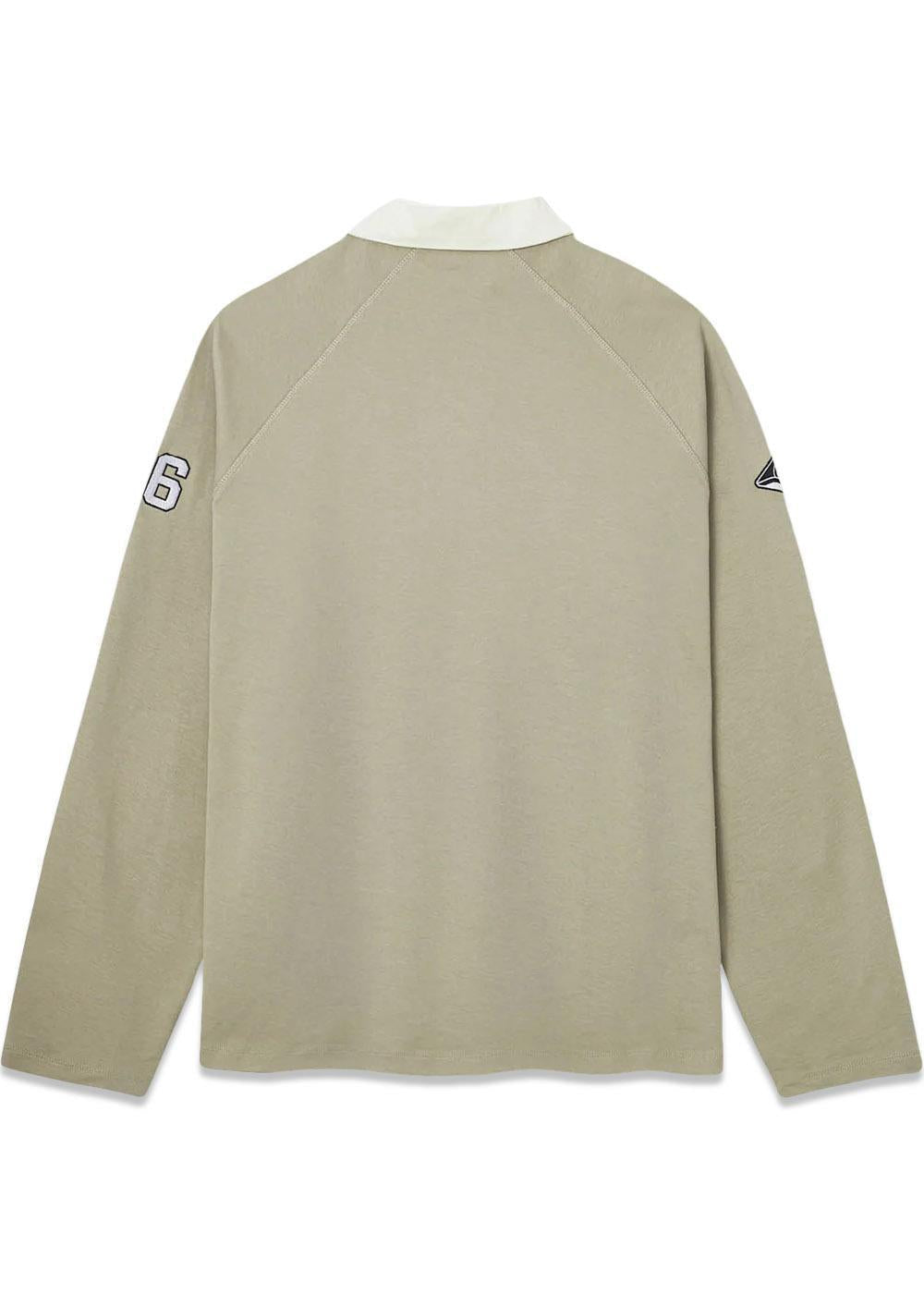 Oversized Polo - Long Sleeve - Laurel Oak-T-shirts-Bareen-Butler Loftet