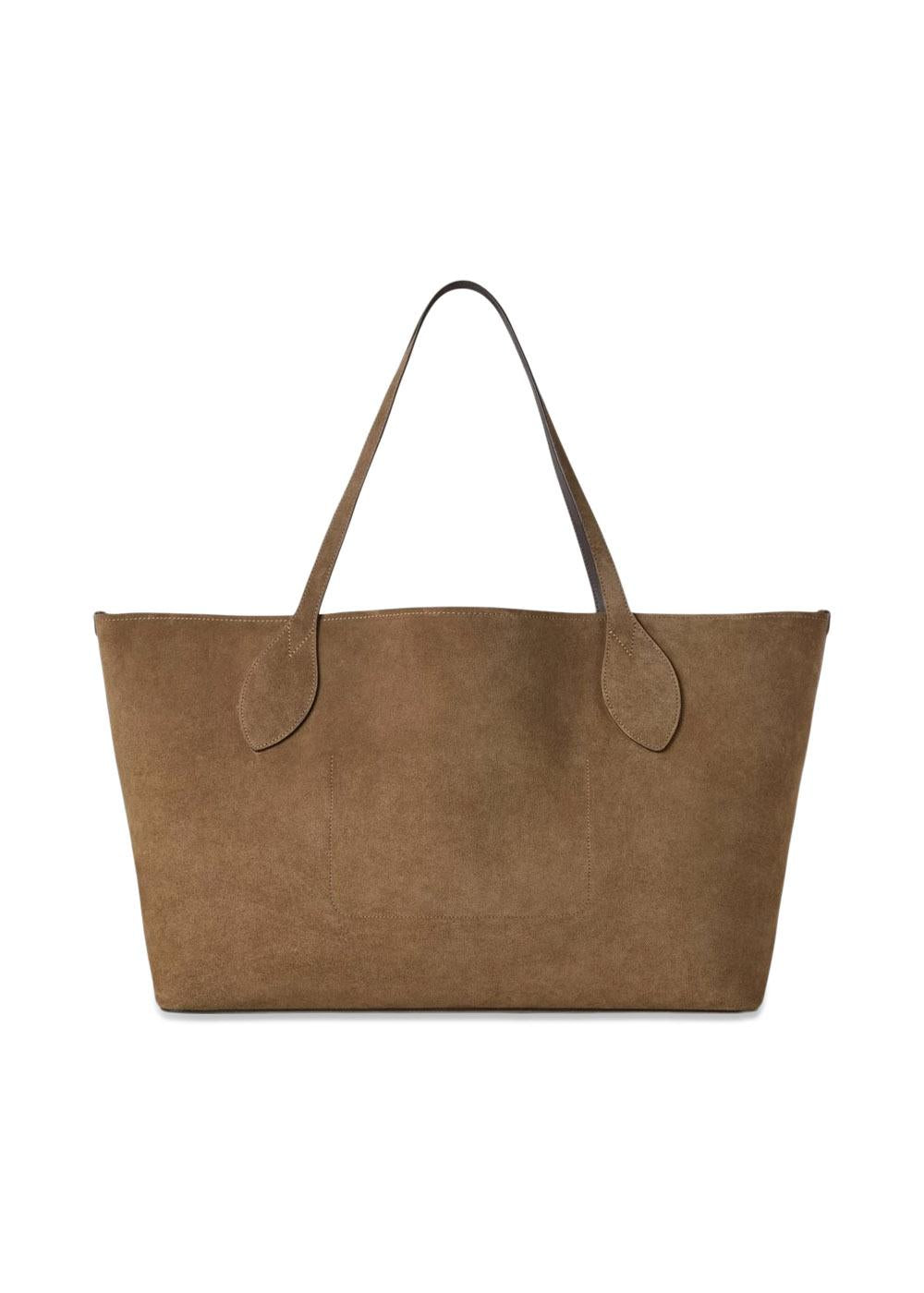 Oversized Suede Tote - Salcombe Sand-Bags-Mulberry-Butler Loftet