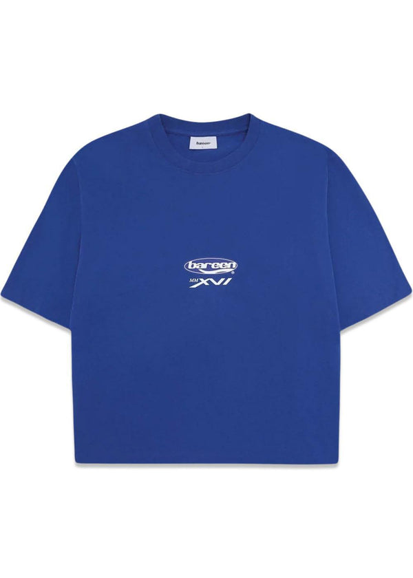 Oversized T-shirt - MMXVI - Cobalt Blue-T-shirts-Bareen-Butler Loftet