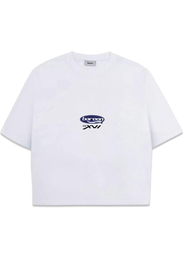Oversized T-shirt - MMXVI - White-T-shirts-Bareen-Butler Loftet