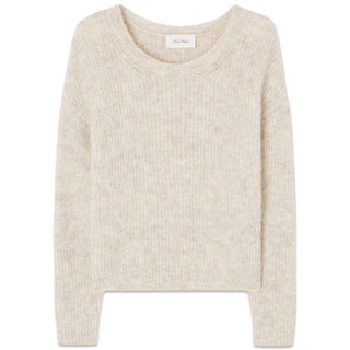 PULL COL ROND - Poudreuse C-Knitwear-American Vintage-Butler Loftet