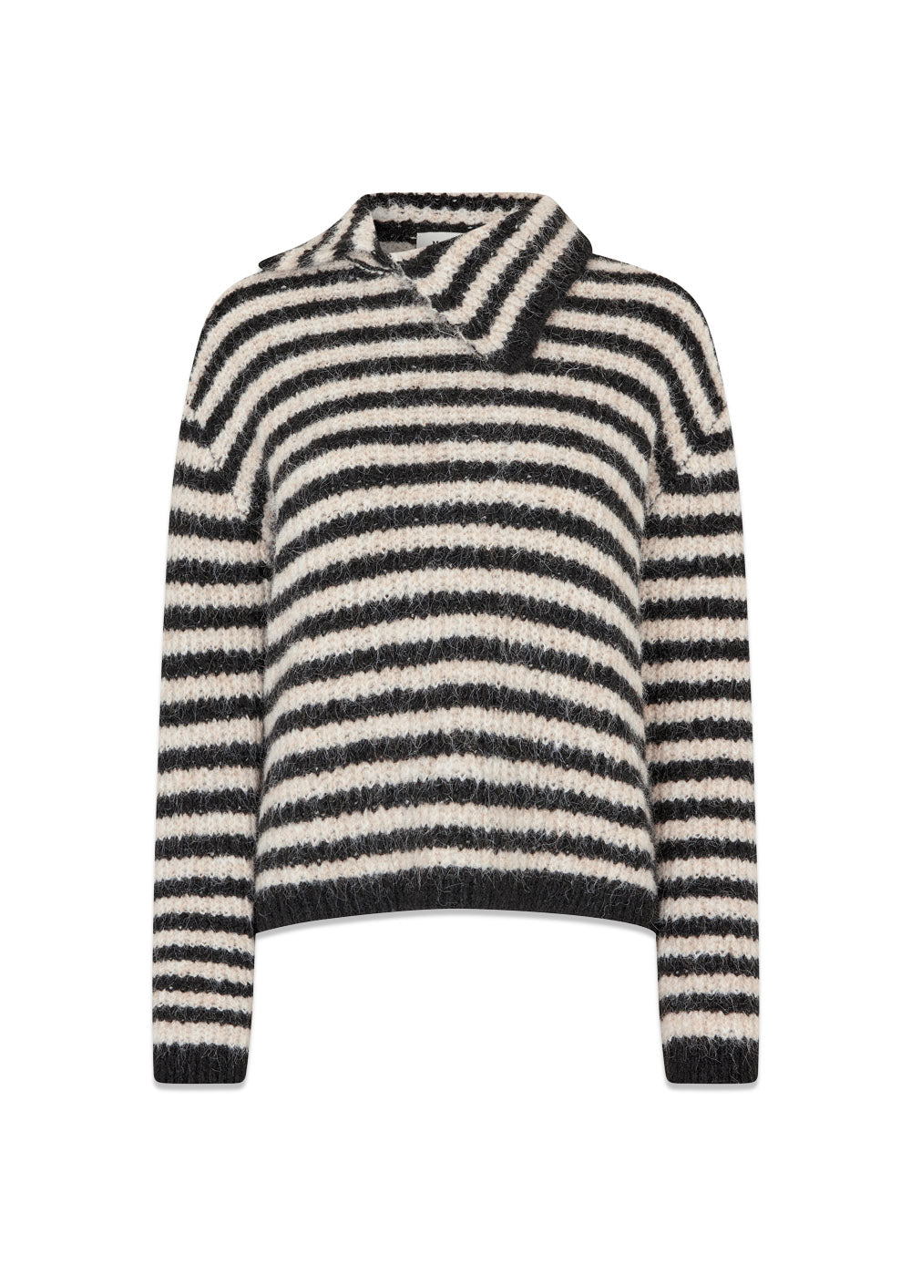 Packermd rollneck - Black Beige Stripe-Knitwear-Modström-Butler Loftet