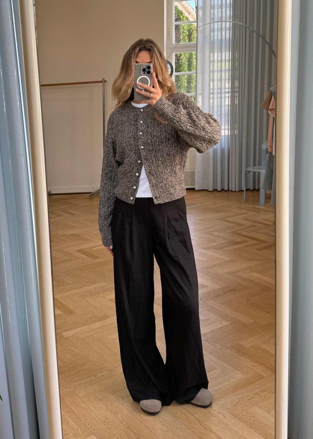 Pammiemd cardigan - Brown Speckle Melange-Knitwear-Modström-Butler Loftet