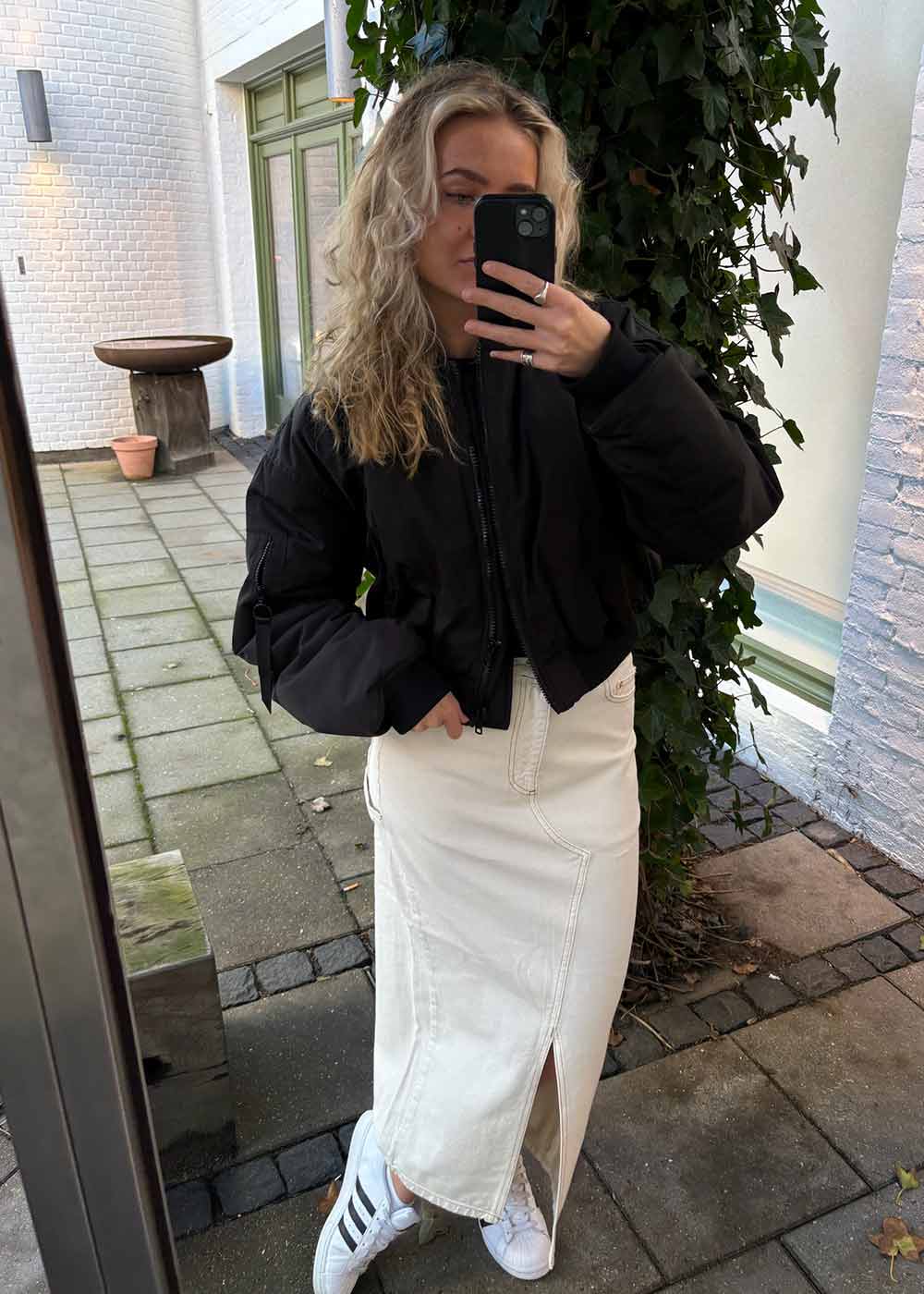 Pander Denim Skirt - Off White-Skirts-Woodbird-Butler Loftet