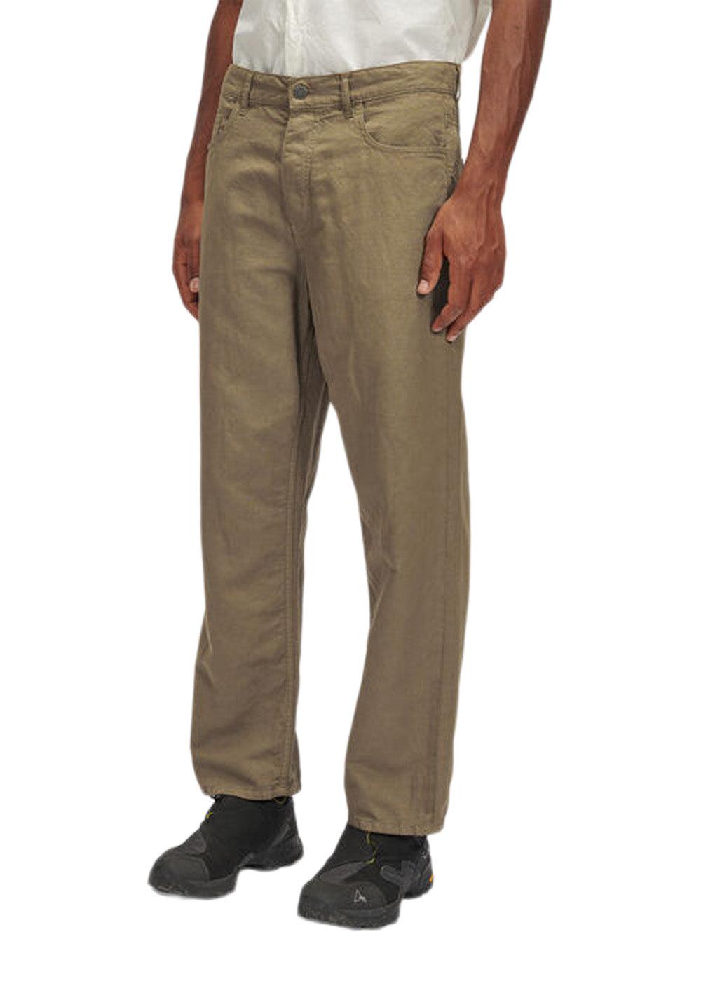 Pants Five Pockets Cotton/Linen - Lead Grey